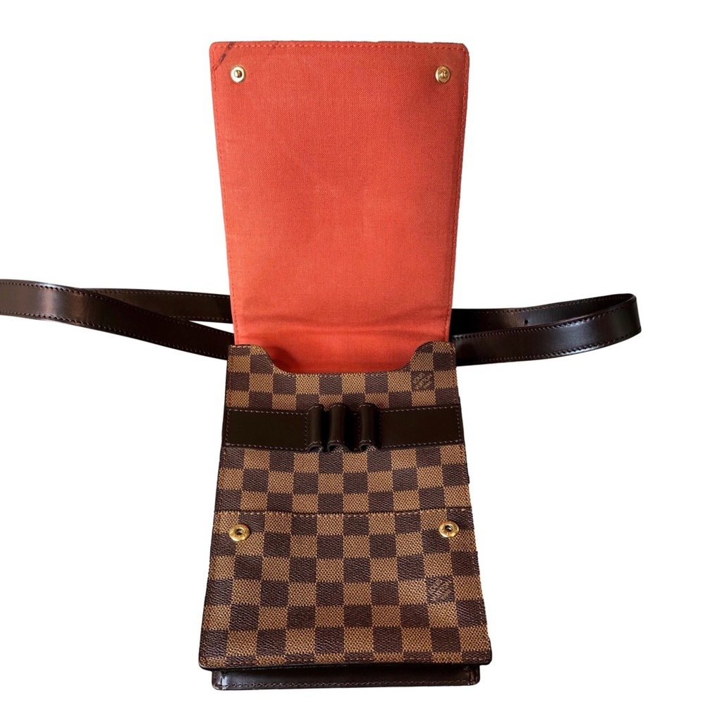 Authentic LOUIS VUITTON Portobello PM Damier Ebene Crossbody Shoulder Bag - Picture 10 of 17